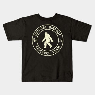 Official Bigfoot Research Team Bigfoot Believer Kids T-Shirt